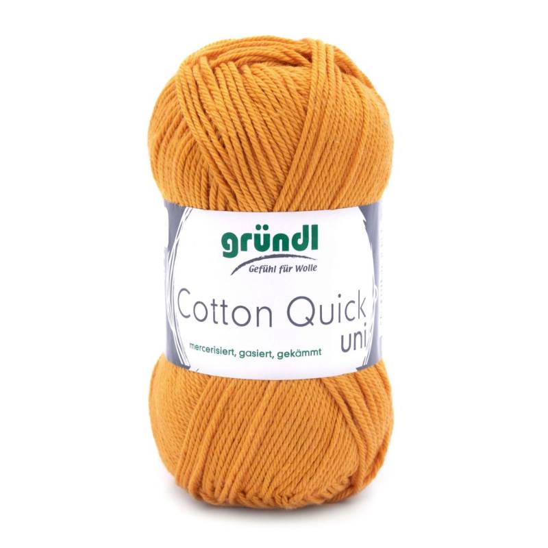 Gründl Wolle Cotton Quick 50 g uni senf von gründl