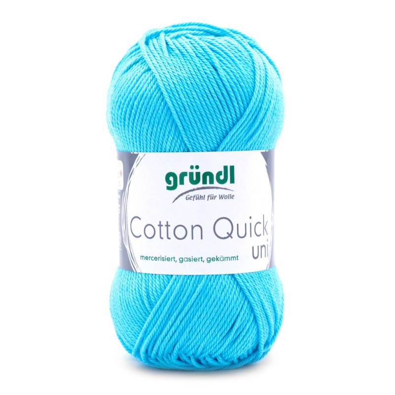 Gründl Wolle Cotton Quick 50 g uni wasserblau von gründl