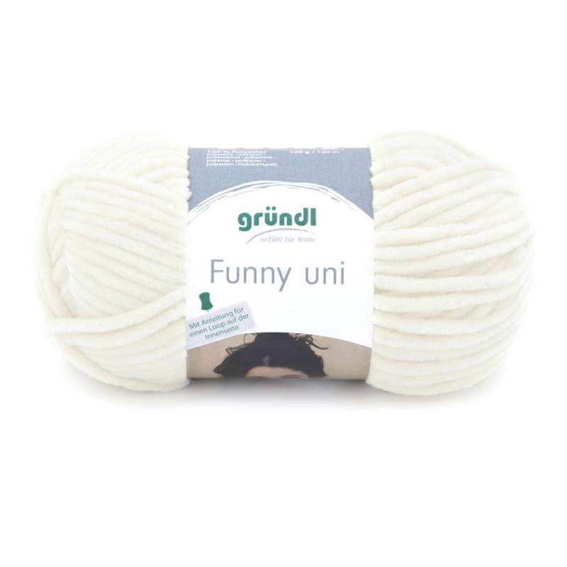 Gründl Wolle Funny uni 100 g creme von gründl