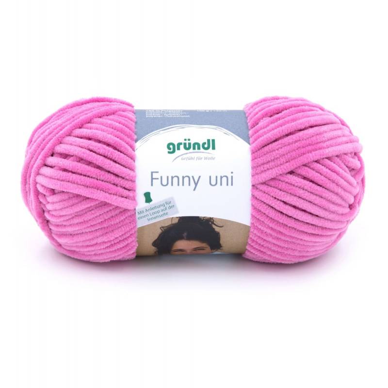 Gründl Wolle Funny uni 100 g fuchsia von gründl