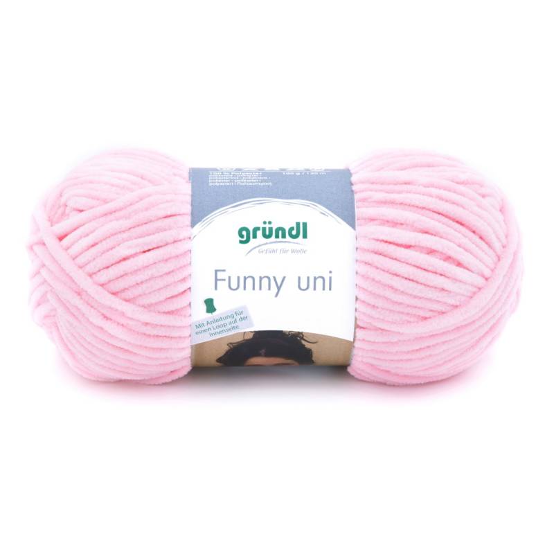 Gründl Wolle Funny uni 100 g pastellrosa von gründl