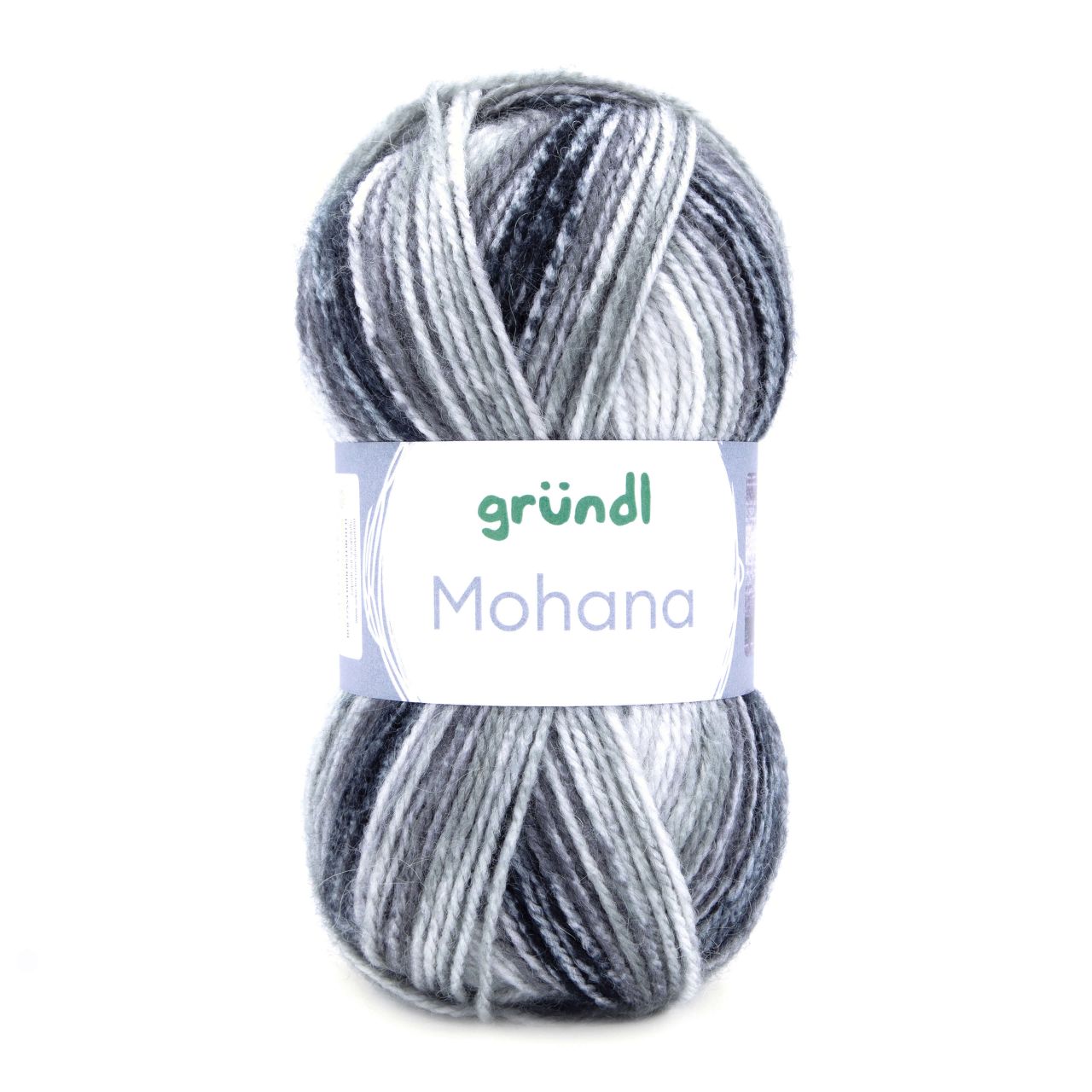 Gründl Wolle Mohana 100 g grau-anthrazit-schwarz von gründl