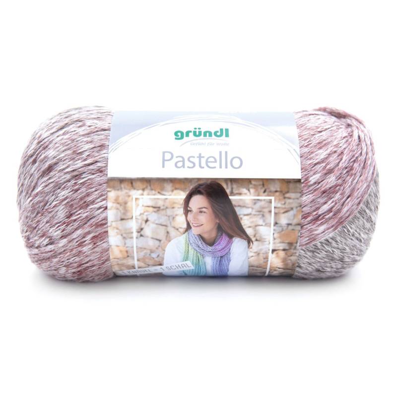 Gründl Wolle Pastello 200 g mauve- marmor pastel color meliert 200 g von gründl