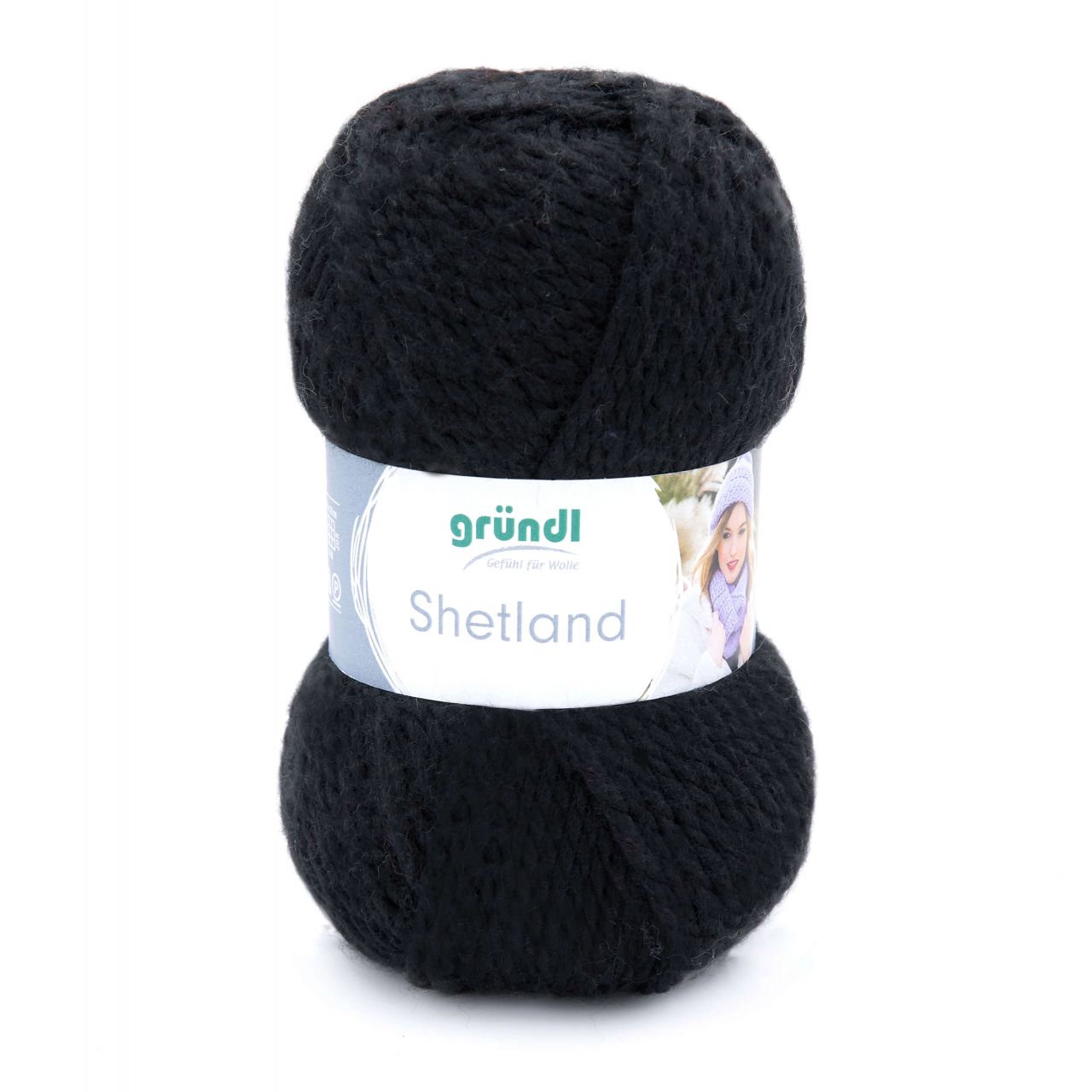 Gründl Wolle Shetland 100 g schwarz von gründl