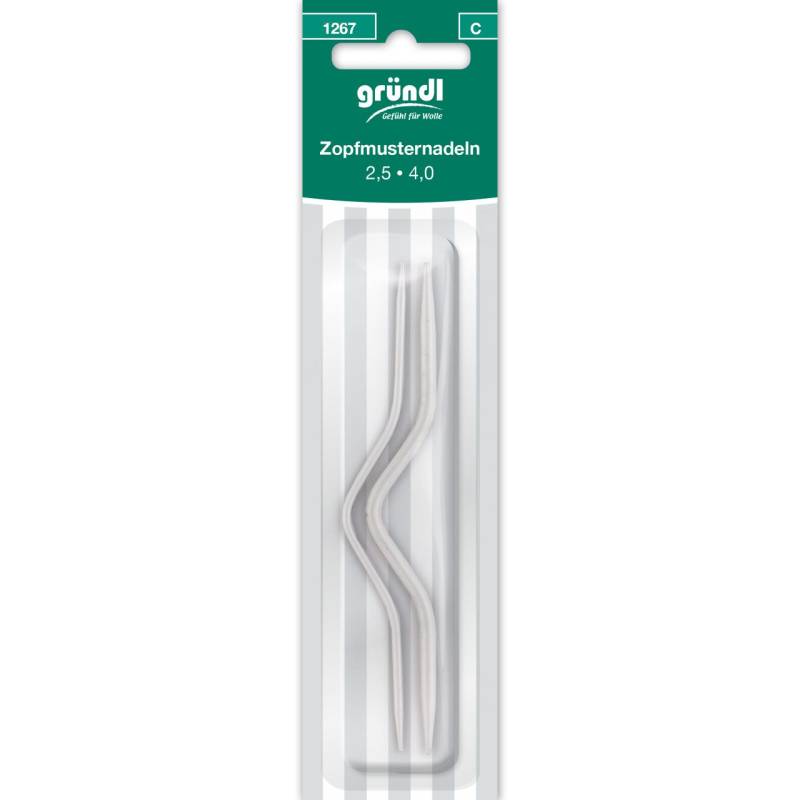 Gründl Zopfmusternadeln Aluminium von gründl