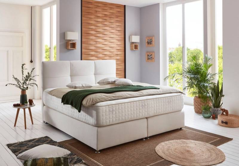 grüne betten Boxspringbett Alina, mit Tonnentaschenfederkern-Matratze, 100% vegan grüne betten Boxspringbett Alina, mit Tonnentaschenfederkern-Matratze, 100% vegan von grüne betten