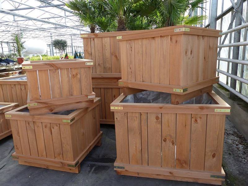 gruenwaren jakubik Pflanzkübel Holzkübel XXL Pflanzkübel Holz Premium, div. Größen, Pflanztopf gruenwaren jakubik Pflanzkübel Holzkübel XXL Pflanzkübel Holz Premium, div. Größen, Pflanztopf von gruenwaren jakubik
