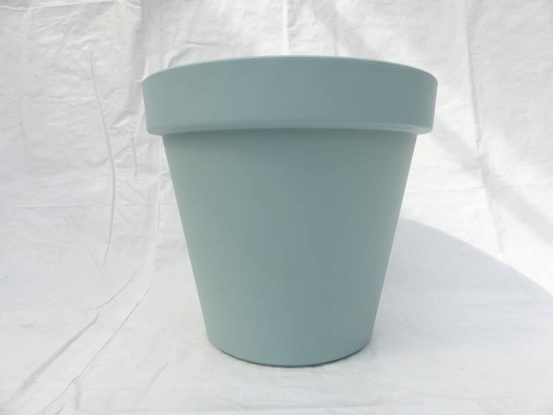 gruenwaren jakubik Übertopf Pflanzkübel E&K, taubenblau, rund Ø 60 cm, Pflanztopf Blumentopf Kübel von gruenwaren jakubik