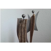 Engel Engelpaar Statue Wohndeko Strandgut Treibholz Handarbeit Deko Wohnaccessiores Geschenk Weihnachten von gstrandet