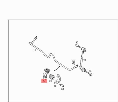 Passend für MB C W203 Drehstablagerhalterung hinten rechts A2033201042 Passend für MB C W203 Drehstablagerhalterung hinten rechts A2033201042 von gtvtrading