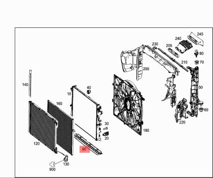 Passend für MB S W222 Motorkühlergrill-Unterabdeckung, Verkleidung A0995000218 Passend für MB S W222 Motorkühlergrill-Unterabdeckung, Verkleidung A0995000218 von gtvtrading