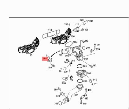 Passend für MB VITO W447 Halter zur Ladeluftverteilerhalterung A6510940641 Passend für MB VITO W447 Halter zur Ladeluftverteilerhalterung A6510940641 von gtvtrading