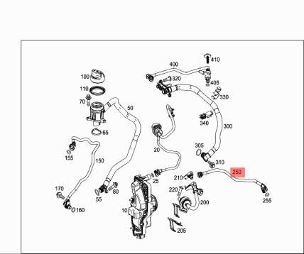 Passend für MERCEDES-BENZ A W177 Motor-Spülleitung A2600180200 von gtvtrading