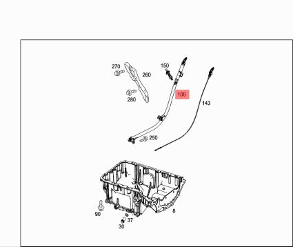 Passend für MERCEDES-BENZ B W246 Ölmessstabrohr A6510108718 Passend für MERCEDES-BENZ B W246 Ölmessstabrohr A6510108718 von gtvtrading