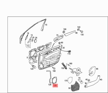 Passend für MERCEDES-BENZ C W203 Vordertürdichtung A2037275530 Passend für MERCEDES-BENZ C W203 Vordertürdichtung A2037275530 von gtvtrading