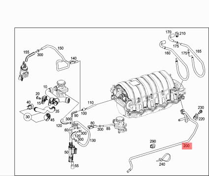 Passend für MERCEDES-BENZ C W204 Ansaug-Spülleitung A1560100470 Passend für MERCEDES-BENZ C W204 Ansaug-Spülleitung A1560100470 von gtvtrading
