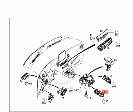 Passend für MERCEDES-BENZ C W205 Linker unterer Bedienfeldschalter A2059055504 Passend für MERCEDES-BENZ C W205 Linker unterer Bedienfeldschalter A2059055504 von gtvtrading