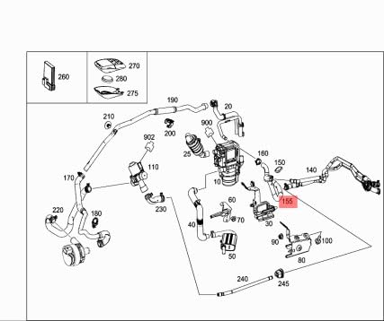 Passend für MERCEDES-BENZ C W205 Standheizungsformschlauch A2055061700 Passend für MERCEDES-BENZ C W205 Standheizungsformschlauch A2055061700 von gtvtrading