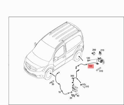 Passend für MERCEDES-BENZ CITAN W415 Drehzahlsensor hinten links A4159053100 von gtvtrading