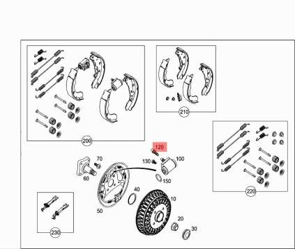 Passend für MERCEDES-BENZ CITAN W415 Hinterrad-Entlüftungsventil A4154210165 Passend für MERCEDES-BENZ CITAN W415 Hinterrad-Entlüftungsventil A4154210165 von gtvtrading