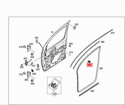 Passend für MERCEDES-BENZ CITAN W415 Türdichtung vorne rechts A4157200154 Passend für MERCEDES-BENZ CITAN W415 Türdichtung vorne rechts A4157200154 von gtvtrading
