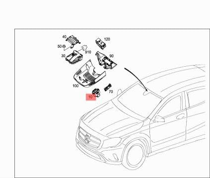Passend für MERCEDES-BENZ CLA C117 Regen- und Lichtsensor A2469005515 von gtvtrading