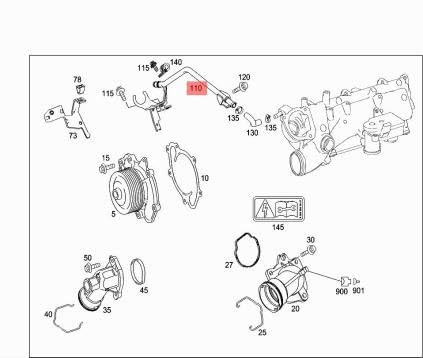 Passend für MERCEDES-BENZ E W212 Motorentlüftungsleitung A6422000258 Passend für MERCEDES-BENZ E W212 Motorentlüftungsleitung A6422000258 von gtvtrading