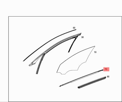 Passend für MERCEDES-BENZ E W213 Dichtungsschiene für Türfenster vorne links A2137209504 Passend für MERCEDES-BENZ E W213 Dichtungsschiene für Türfenster vorne links A2137209504 von gtvtrading