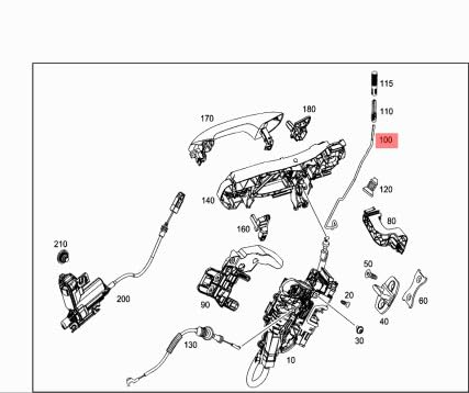 Passend für MERCEDES-BENZ E W213 Türschloss-Sicherungsstange hinten links A2137330700 Passend für MERCEDES-BENZ E W213 Türschloss-Sicherungsstange hinten links A2137330700 von gtvtrading