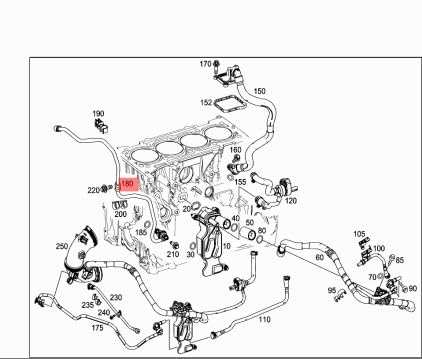 Passend für MERCEDES-BENZ GLC X253 Kurbelgehäuse-Entlüftungsleitung A2740185601 Passend für MERCEDES-BENZ GLC X253 Kurbelgehäuse-Entlüftungsleitung A2740185601 von gtvtrading