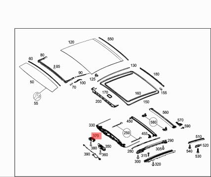 Passend für MERCEDES-BENZ GLE W167 Schiebedach-Rollo-Getriebemotor A2139067003 von gtvtrading