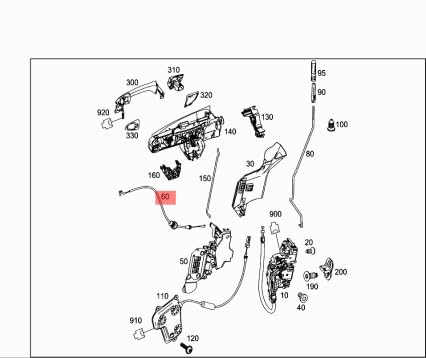 Passend für MERCEDES-BENZ ML W166 Bowdenzug Türschloss vorne A1667600404 Passend für MERCEDES-BENZ ML W166 Bowdenzug Türschloss vorne A1667600404 von gtvtrading