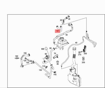 Passend für MERCEDES-BENZ ML W166 Motor-Wärmetauscher-Schlauch A1668305401 von gtvtrading