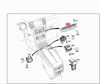 Passend für MERCEDES-BENZ ML W166 Oberer Bedienfeldschalterblock A1668702410 Passend für MERCEDES-BENZ ML W166 Oberer Bedienfeldschalterblock A1668702410 von gtvtrading