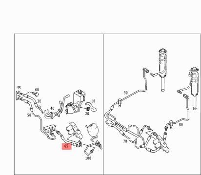 Passend für MM S W220 Vorne links zum Verteiler Montageschlauch A2209977982 Passend für MM S W220 Vorne links zum Verteiler Montageschlauch A2209977982 von gtvtrading