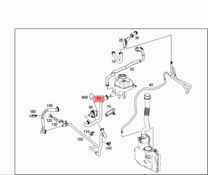 Passend für Mercedes Benz X166 Heizungs-Kühlmittelleitungsschlauch A1668304896 Passend für Mercedes Benz X166 Heizungs-Kühlmittelleitungsschlauch A1668304896 von gtvtrading