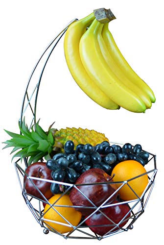Roselife bananenhalter,metall obstkorb,Obstkorb,faltkorb,bananaen stander,Obst Aufbewahrung silber Schüssel, Rose Gold, Silber, Chrom Finish 28.5x 28.5 x 43 cm silber Roselife bananenhalter,metall obstkorb,Obstkorb,faltkorb,bananaen stander,Obst Aufbewahrung silber Schüssel, Rose Gold, Silber, Chrom Finish 28.5x 28.5 x 43 cm silber von Caseeto