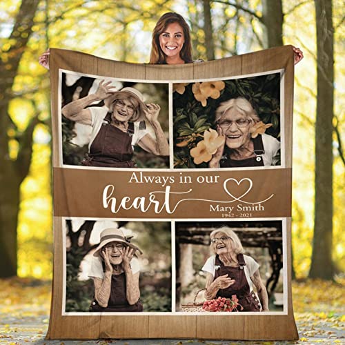 gue Personalisierte Flanell-Überwurfdecke, personalisierte Foto-Flanelldecke, Sofa-Geschenk, personalisierte Decke mit Foto und Text (150 x 200 cm) von gue