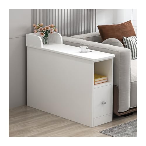 Buffetschrank mit Stauraum Wohnzimmer Kleiner Beistelltisch Sofa Sideboard Seitenschrank Sandwich Schmaler Spalt Schrank Neben Licht Luxus Ecktisch Nachttisch Couchtisch Lagerschrank(16x80x55cm) von guiling-1986