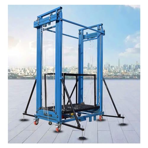 Gerüstplattform Mobile Hubtischplattform, faltbare Hebebühne for Baustellen, mit Lenkrollen Gerüstleiter(3M) von guiling-1986