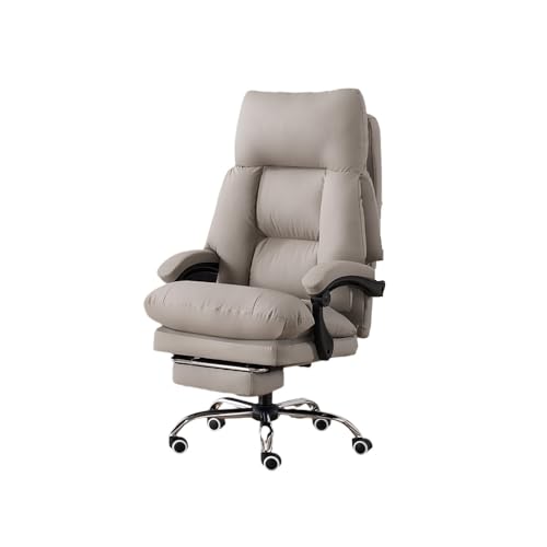 guiling-1986 Bürostuhl Chefsessel Ergonomischer Bürostuhl mit Katzenpfoten-Leder, Liegekomfort for den Chef, Heimgebrauch, langes Sitzen Schreibtischstuhl von guiling-1986
