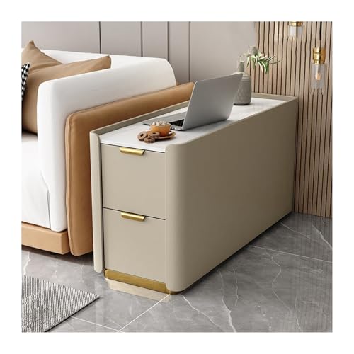 guiling-1986 Buffetschrank mit Stauraum Bodensofa Sideboard Light Luxury Premium Sense Massivholz Superschmaler Kleiner Ordner Seitenschrank Beistelltisch Schrank Lagerschrank(A) von guiling-1986
