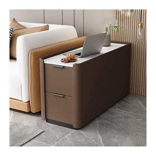 guiling-1986 Buffetschrank mit Stauraum Bodensofa Sideboard Light Luxury Premium Sense Massivholz Superschmaler Kleiner Ordner Seitenschrank Beistelltisch Schrank Lagerschrank(H) von guiling-1986
