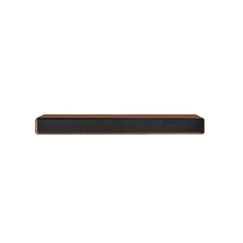 guiling-1986 Hängend TV Board Schwebende TV-Einheit, TV-Konsole, schwebendes Regal mit Schubladen for Wohnzimmer, Esszimmer, Schlafzimmer Schwebende TV Konsole(Brown and Black) von guiling-1986