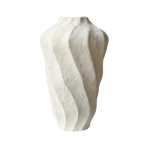 guiling-1986 Vasen Wabi-Sabi-Keramikvase, rustikaler Tontopf for die Inneneinrichtung, ideal als Blumengefäß for den Eingangsbereich, Esszimmer Deko vase(Groß) von guiling-1986