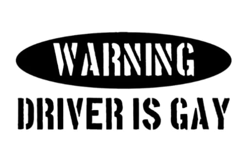 Wallpapers Warning Driver Is Gay STICKERS DECAL VINYL BUMPER Pride Prank LOCKER LAPTOP13 X 29 Cm Wallpapers Warning Driver Is Gay STICKERS DECAL VINYL BUMPER Pride Prank LOCKER LAPTOP13 X 29 Cm von guishun-A