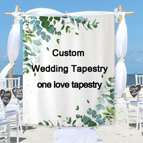 guk personalisierte wandbehang wandteppich,benutzerdefiniertes Bild, Custom Customized Wall Tapestry,Dekorativer Wandteppich für die Hochzeit,Banner selbst gestalten (40X28 in(100 * 70cm)) von guk