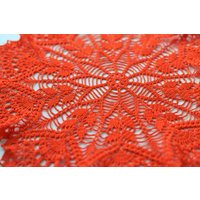 Große Orange Deckchen 43 cm - Kostenloser Versand Hygge Wohnkultur Schäbige Vintage Häkeln Tischdecke Doilies Housewarmingmutter Geschenk Für von gull808