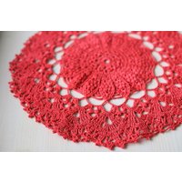 Schöne Rosa Deckchen, 36 cm, Hygge Haus Strukturierte Doily Mini Tischdecke Tischläufer Wohnkultur Hochzeit Dekoration Schäbig Vintage Boho Stil von gull808