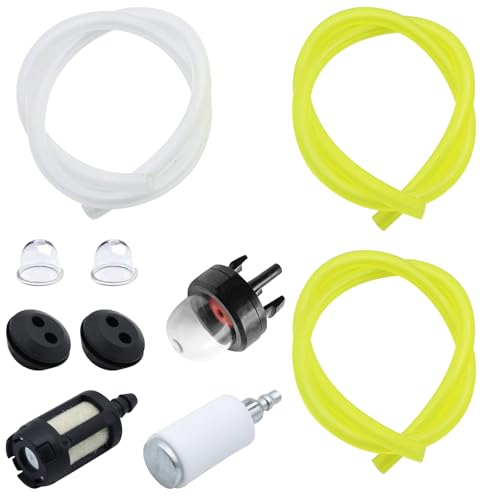 guobinZH Universal Benzinfilter Kit Benzinschlauch Dichtung Ersatzteile Kraftstoffleitungss Primer Bulb Gummitülle Dichtung für Motorsense Erdbohrer Heckenschere Freischneider Hochentaster von guobinZH
